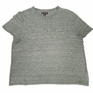 Michael Kors Casual MK Logo Tee Shirt  Gray White XXL